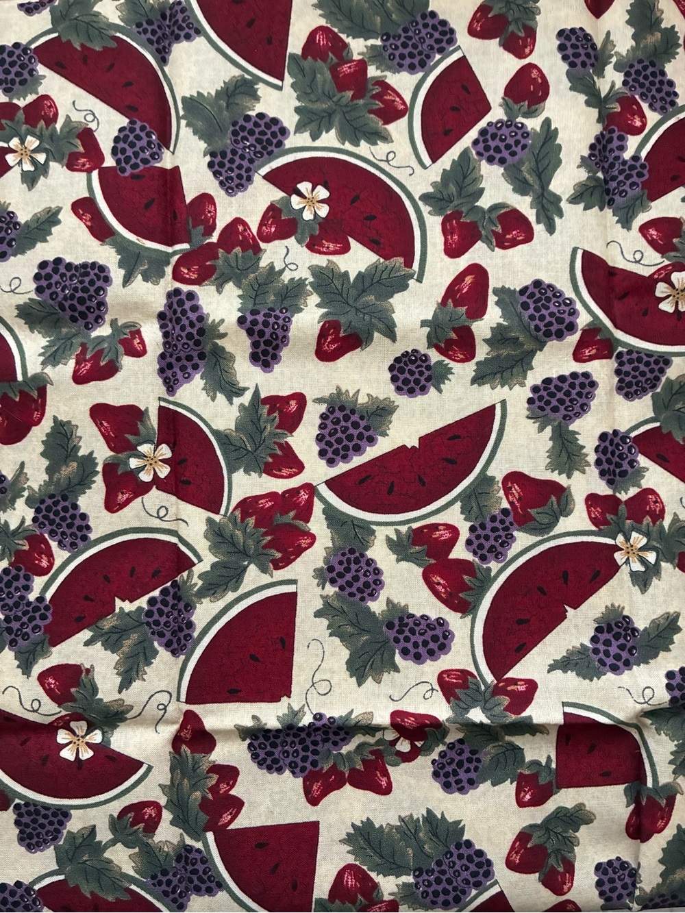 Cottagecore Country Kitchen Fruit Fabric - Quilting Cotton